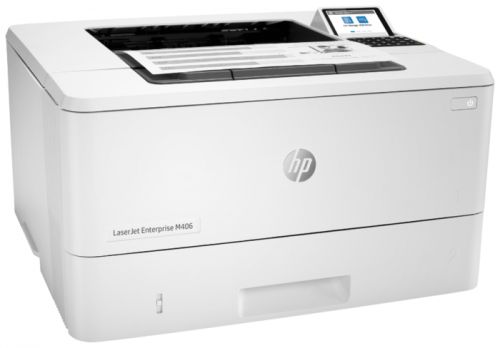 Принтер HP LaserJet Enterprise M406dn (A4, 1200dpi, 38ppm (40 high speed), 1Gb, 2trays 100+250, USB/GigEth, Duplex, 1y war, cart. in box 3000, drivers/software not included) 3PZ15A 3PZ15A