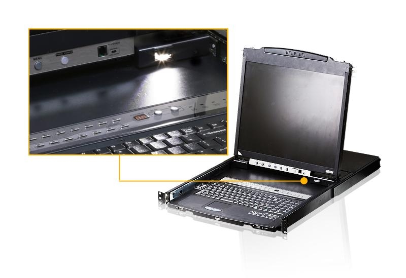 Консоль ATEN KVM 8P Dual RAIL LCD KVMP SWITCH 19INCH CL5808NR CL5808NR