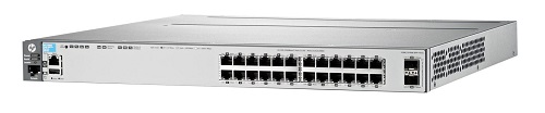 Коммутатор HP 3800-24SFP-2SFP+ Switch 24x100/1000 SFP + 2x1G/10G SFP+ 2 module slots J9584A J9584A