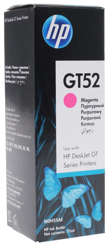 Картридж струйный HP GT52 пурпурный для HP DJ GT (8000стр.) (70мл) M0H55AE M0H55AE