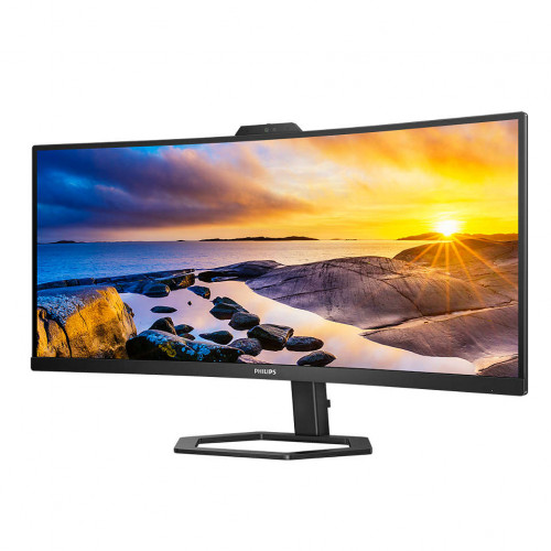 Монитор Philips 34'' 21:9 3440x1440(UWQHD) VA, Curved, nonGLARE, Нет, 100 Гц, 300cd/m2, H178°/V178°, 3000:1, 80M:1, 16,7 миллионов цветов, 4ms, VGA, HDMI, DP, USB-Hub, Height adj, Pivot, Tilt, Swivel, Speakers, 3Y, Black 34E1C5600HE (00/01) 34E1C5600HE (00/01)