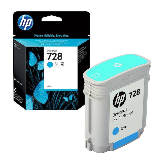 Картридж HP 728 40-ml Cyan для DesignJet T730/T830 F9J63A F9J63A #3
