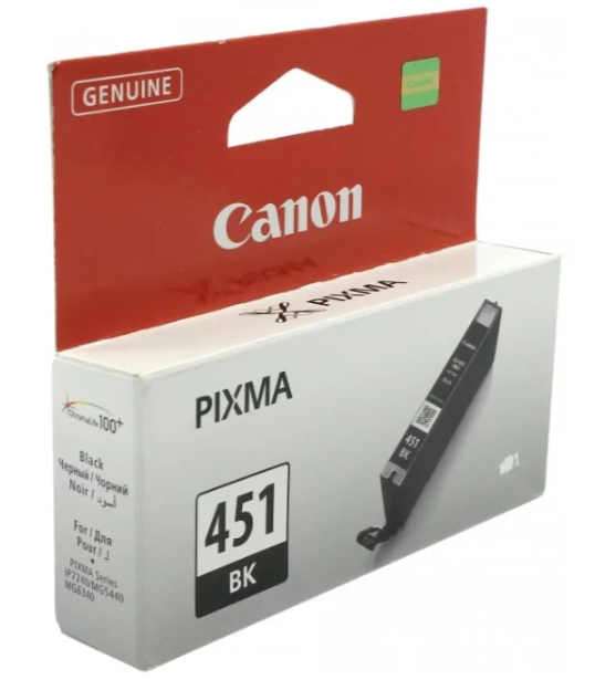 Картридж струйный Canon CLI-451BK 6523B001 черный для PIXMA iP7240/MG6340/MG5440 CLI-451BK