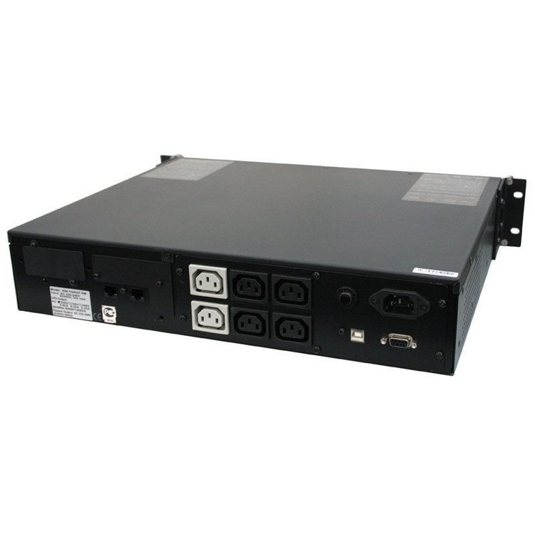 Источник бесперебойного питания Powercom King Pro RM, Интерактивная, 1500 ВА / 1200 Вт, Rack, IEC, LCD, Serial+USB, USB, SmartSlot KIN-1500AP-RM-2U-LCD KIN-1500AP LCD