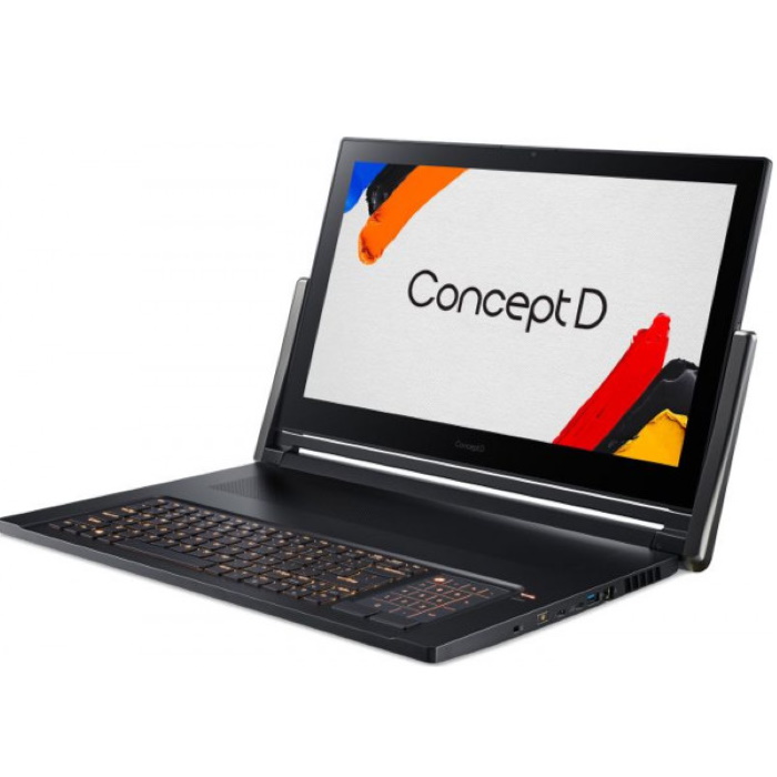 Ноутбук ConceptD 7 Pro CN917-71P-98EN Core i9 9980HK/32Gb/SSD1Tb+1Tb/nVidia Quadro RTX5000 16Gb/17.3"/IPS/Touch/UHD (3840x2160)/Windows 10 Professional/black/WiFi/BT/Cam NX.C4SER.001 NX.C4SER.001