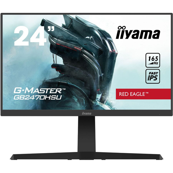 Монитор IIYAMA 23,8'' G-MASTER 1920x1080@165Гц IPS LED 16:9 0,8ms HDMI DP 2*USB2.0 80M:1 1000:1 178/178 250cd HAS Pivot Tilt Swivel Speakers Black GB2470HSU-B1 GB2470HSU-B1