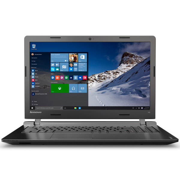 Ноутбук Lenovo IdeaPad 100-15, 15.6" (1366x768), N2840 (2.16GHz), 2GB, 250GB, Intel HD, WiFi, WebCam, 3 cell, Win 10 HOME (80MJ00DTRK) 80MJ00DTRK