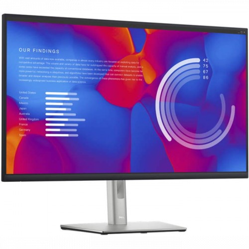 Монитор Dell 31.5" S/BK (IPS; 16:9; 350cd/m2; 1000:1; 5ms; 3840x2160x60Hz; 178/178; DP; RJ45; HDMI; USB-C; 4xUSB; HAS; Tilt; Swiv; Pivot; VESA) P3222QE P3222QE #1