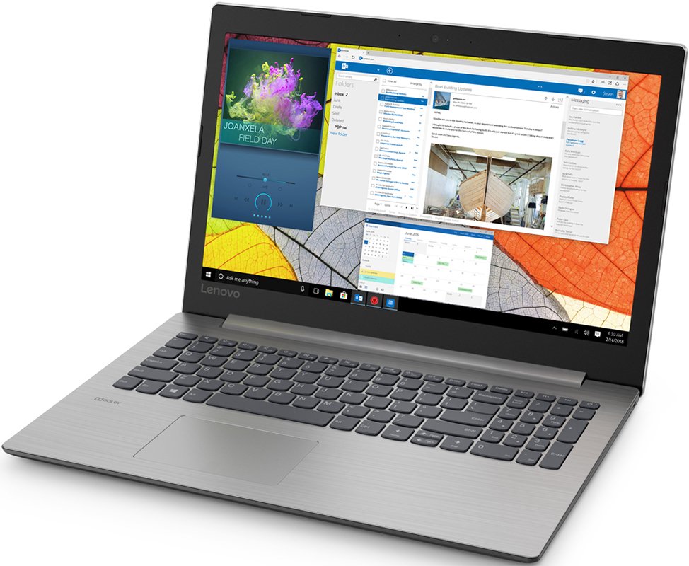 Ноутбук Lenovo IdeaPad 330-15IKBR Core i3 8130U/8Gb/SSD256Gb/Intel UHD Graphics 620/15.6"/TN/FHD (1920x1080)/Free DOS/grey/WiFi/BT/Cam 81DE032GRU 81DE032GRU