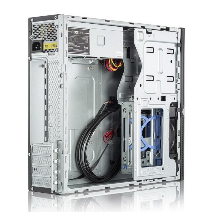 Корпус Foxline Foxline FL-203 mATX case, black, w/PSU Gamemax GT-230 85+FAN FL-203-GT-230 FL-203-GT-230