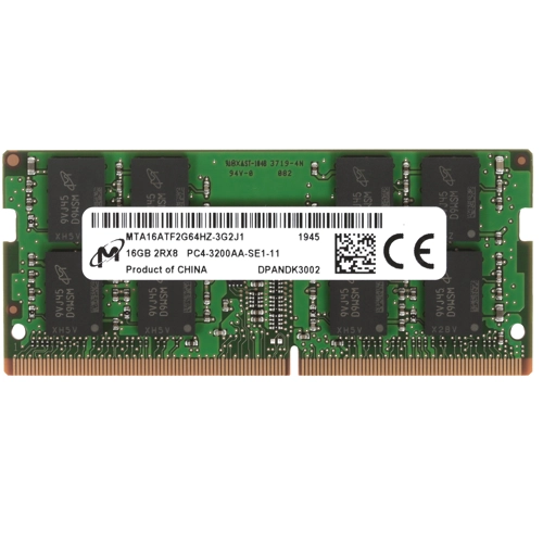 Модуль памяти Crucial 16GB DDR4 3200 SO DIMM Non-ECC, CL22, 1.2V, DRx8, RTL (790118) CT16G4SFD832A CT16G4SFD832A