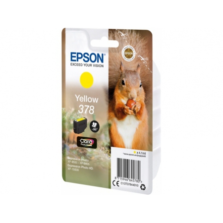 Картридж Epson T3784 с желтыми чернилами Claria Photo HD Ink (360 стр.) для принтера Epson XP-15000 C13T37844020 C13T37844020