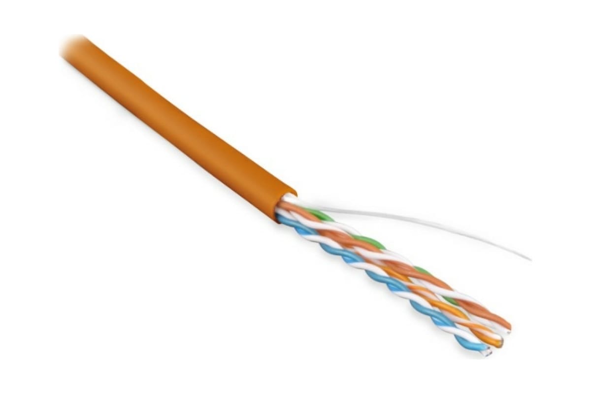 Кабель Hyperline (100 м) витая пара, неэкран. U/UTP, категория 5e, 4 пары (24 AWG), одножильный (solid), LSZH, нг(С)-HF, -20°C – +75°C, красный - гарантия: 15 лет компонентная, 25 лет системная UUTP4-C5E-S24-IN-LSZH-OR-100 UUTP4-C5E-S24-IN-LSZH-OR-100