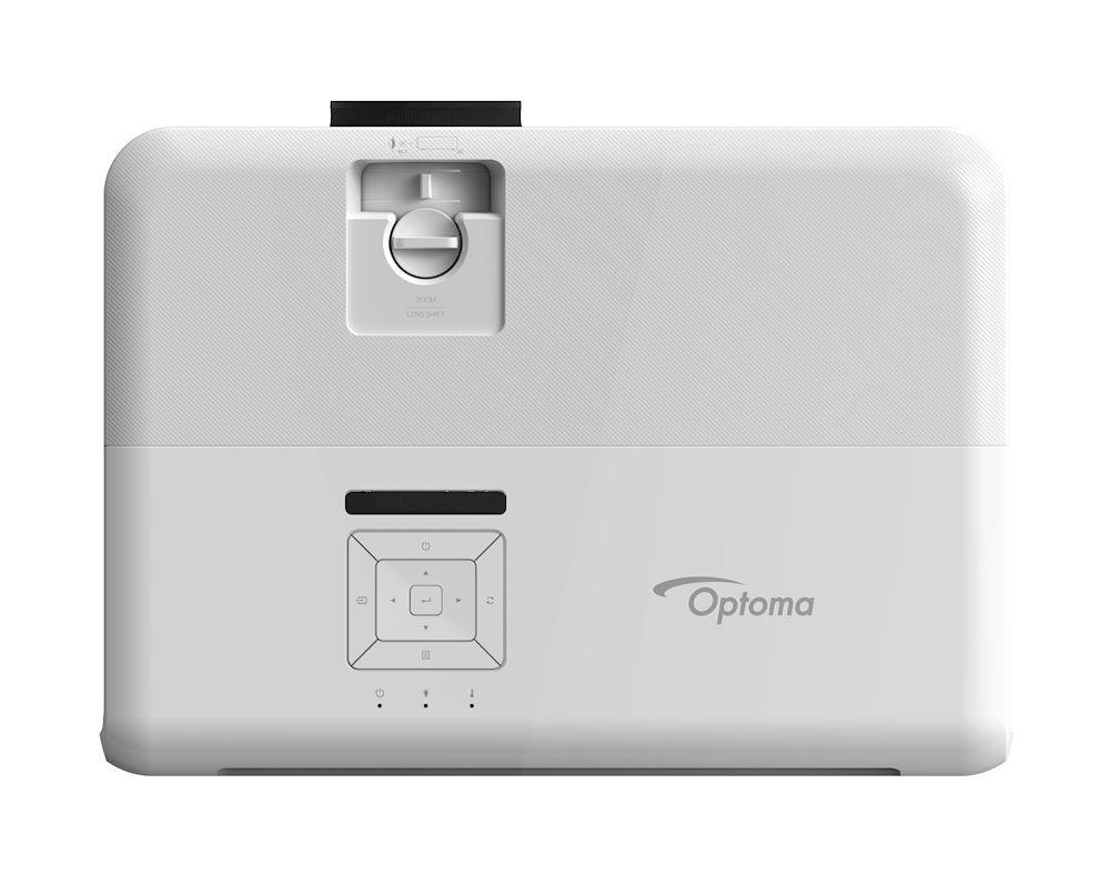 Проектор Optoma 4K550 DLP, UHD (3840x2160), 5000 ANSI Lm,10000:1;TR 1.39:1 - 2.22:1; Zoom1.6x; Lens Shift V+/-15; HDMI x2+MHL; VGAx1;Mic x1; AudioIN;AudioOut x1; S/PDIF x1; USB(A)Power; USB(A) service;+12V;RJ45;RS232; 2 x5W;белый E1P1A1JWE1Z1 E1P1A1JWE1Z1