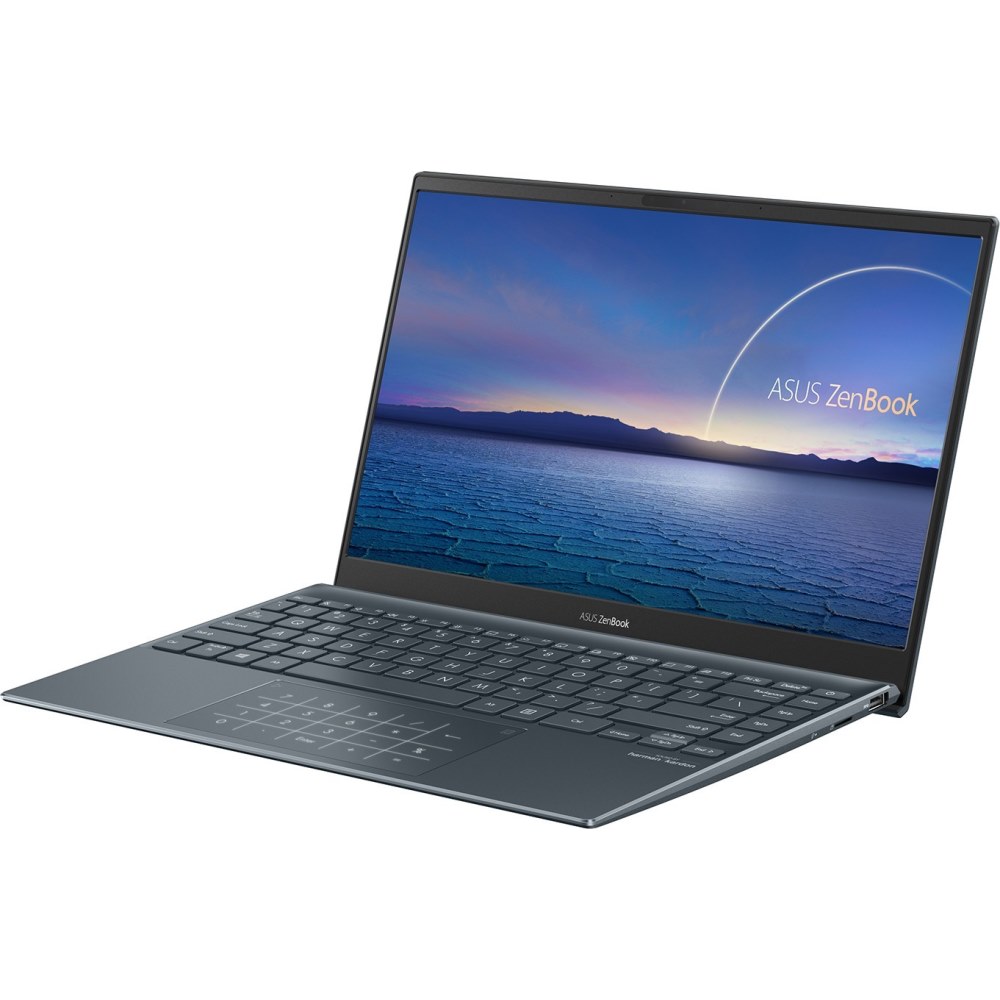 Ноутбук ASUS UX325EA-EG117T +bag+cable 13.3"(1920x1080 (матовый) IPS)/Intel Core i7 1165G7(2.8Ghz)/16384Mb/512PCISSDGb/noDVD/Int:Intel Iris Xe Graphics/Cam/BT/WiFi/war 1y/1.11kg/Pine Grey/W10 + Support NumberPad / 90NB0SL1-M08490 90NB0SL1-M08490