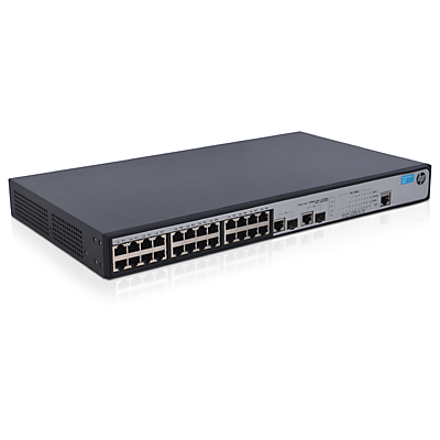 Коммутатор HPE 1910-24-PoE+ Switch 24x10/100 RJ-45 PoE+ + 2x10/100/1000 or SFP, Web, SNMP, L3 static JG539A#ABB JG539A#ABB