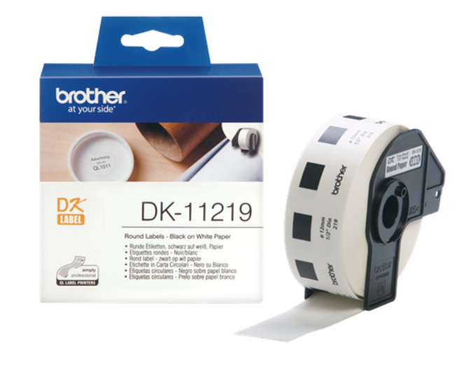 Наклейка Brother DK11219 адресная Circle Paper Labels 12ММ DK11219 DK11219 #3