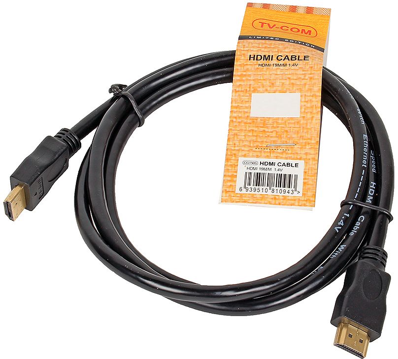 Кабель HDMI Tv-COM  HDMI-HDMI 1M V1.4+3D CG150S-1M CG150S-1M