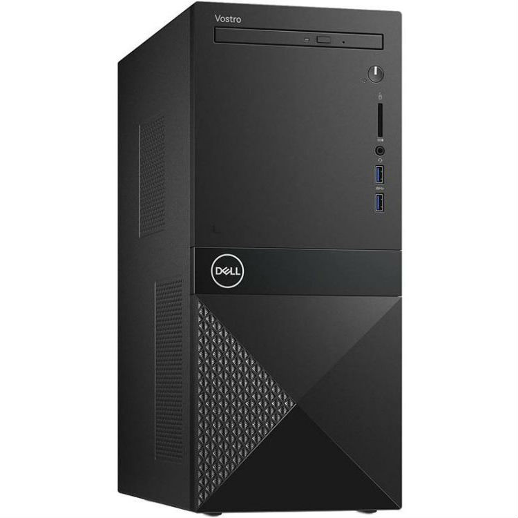 Персональный компьютер Dell Vostro 3670 MT i3 8100 (3.6)/4Gb/1Tb 7.2k/GT710 2Gb/DVDRW/CR/Windows 10 Home/GbitEth/WiFi/BT/290W/клавиатура/мышь/ черный  3670-2899 3670-2899