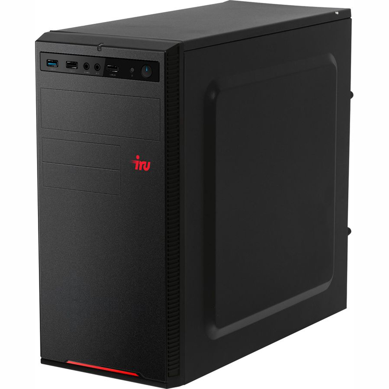 Персональный компьютер iRU Home 510H4SM MT i3 10100F (3.6) 8Gb SSD480Gb GTX1650 4Gb Free DOS GbitEth 400W черный 1687969 1687969