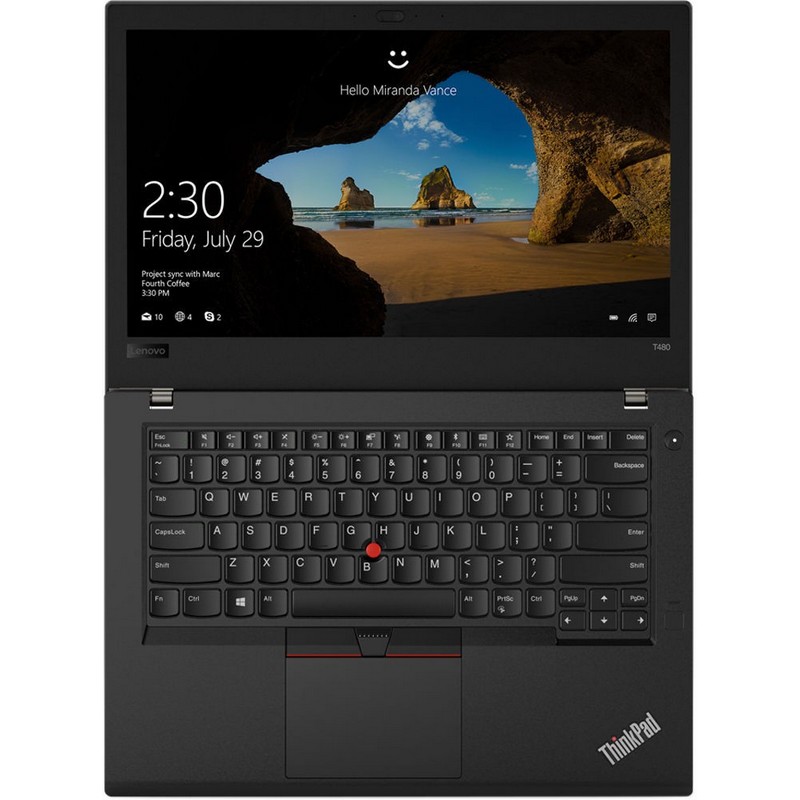 Ноутбук Lenovo ThinkPad T480 i5 8250U/8Gb/500Gb/Intel UHD Graphics 620/14"/IPS/FHD (1920x1080)/Windows 10 Professional 64/black/WiFi/BT/Cam 20L50008RT 20L50008RT