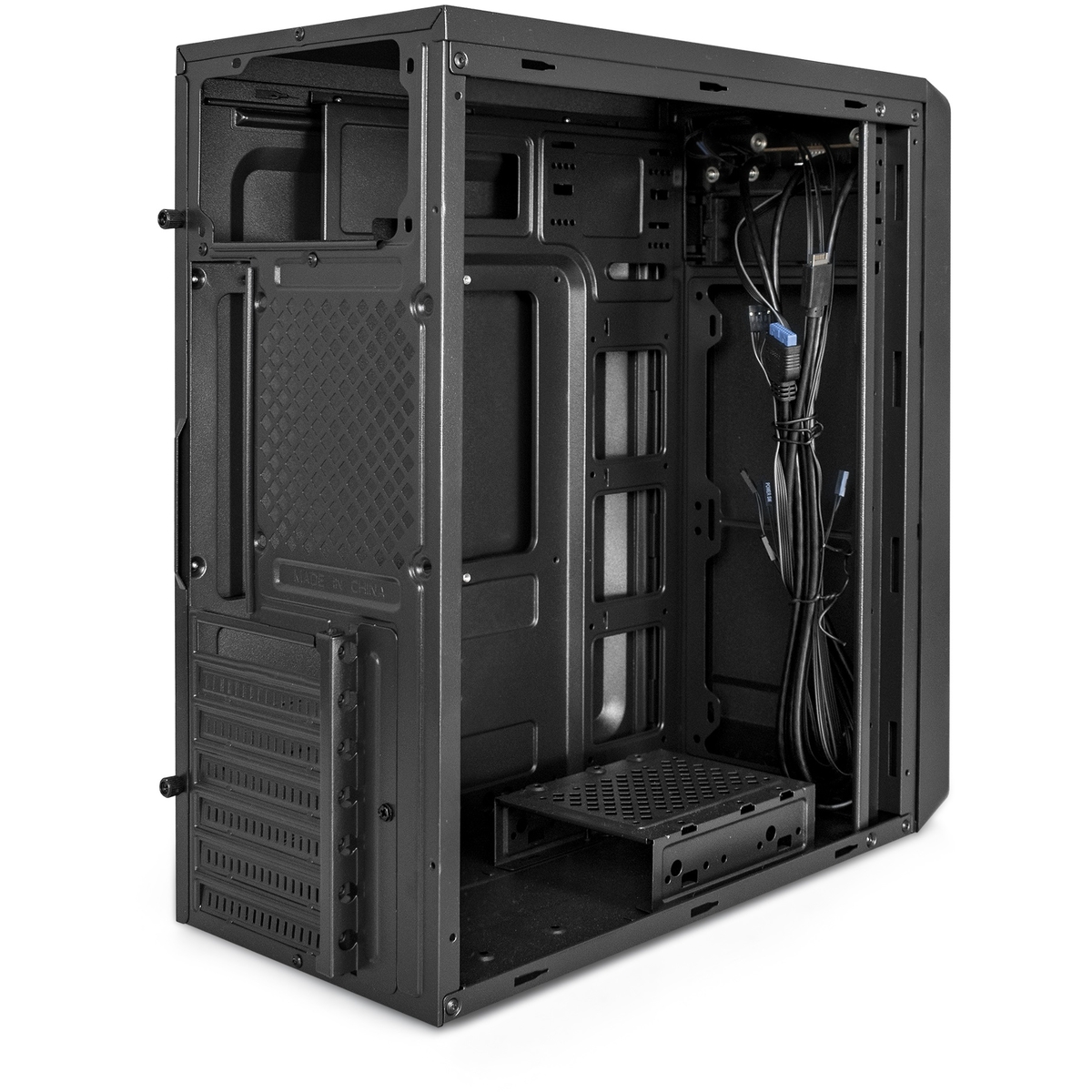 Корпус Exegate Miditower XP-332UC-XP600 (ATX, XP600 с вент. 12см, 2*USB3.0+1*TypeC, аудио, черный) EX287376RUS EX287376RUS