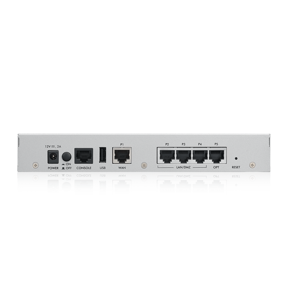 Межсетевой экран ZYXEL USG40, 1xWAN GE, 3xLAN/DMZ GE, 1xOPT, USB3.0, AP Controller (2/18) USG40-EU0101F USG40-EU0101F