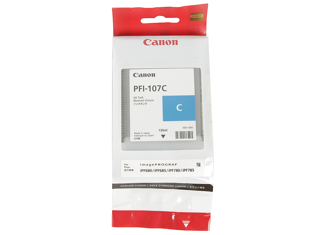 Картридж струйный Canon PFI-107C (cyan) 90 мл 6706B002 6706B002