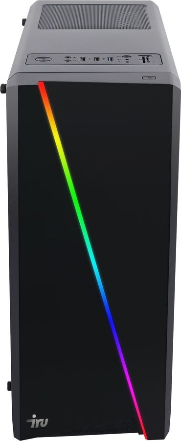 Персональный компьютер iRU Game 520B4GE MT Ryzen 5 3600 (3.6) 16Gb 1Tb 7.2k SSD240Gb GTX1650 4Gb Windows 10 Home Single Language 64 GbitEth 500W черный 1641203 1641203