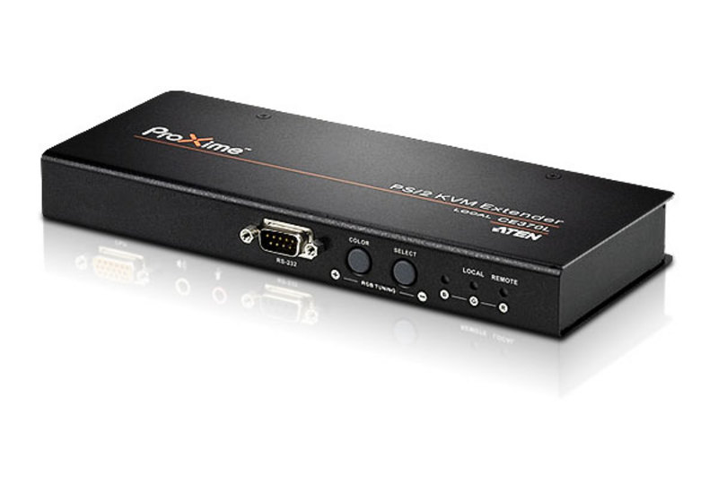 Удлинитель ATEN KVM PS/2+AUDIO+RS232, 150 м., 1xUTP Cat5e, c KVM-шнуром PS2x1.8м., Б.П.220> 5.3V CE350-AT-G CE350-AT-G