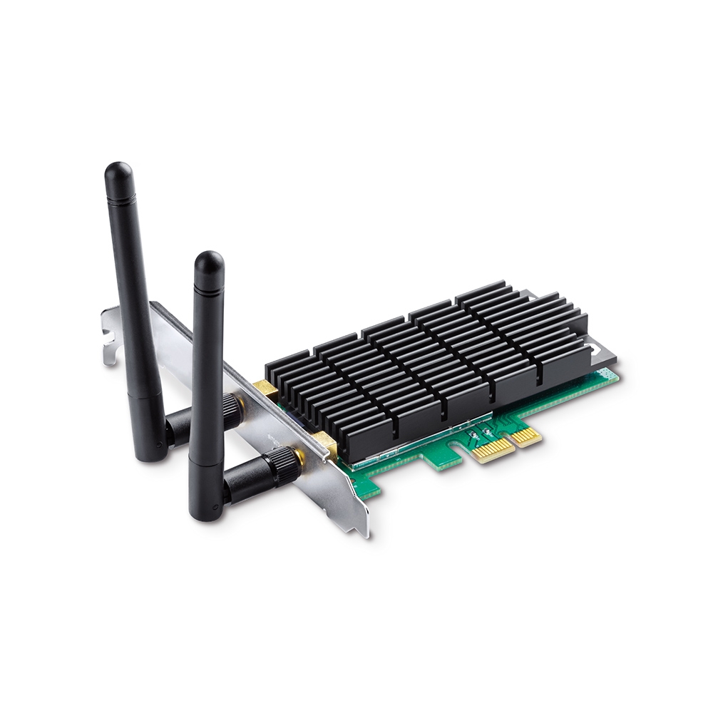 Сетевая карта TP-Link AC1300 867ac+400n, 802.11ac/a/b/g/n, PCI Express, 2 съёмных антенны Archer T6E Archer T6E