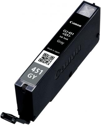 Картридж струйный Canon CLI-451 серый GY для PIXMA iP7240/MG7140/5440/6340 (780 стр.) 6527B001 6527B001
