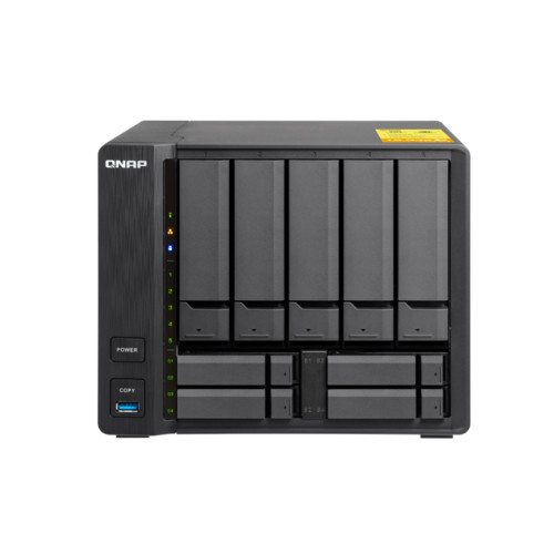 Сетевой RAID-накопитель QNAP 9-Bay AL324 64-bit 4-core 1.7GHz, 8GB DDR4 2400 (1 x 8 GB) up to 16 GB (1 x 16 GB), 5 x 3.5" and 4 x 2.5" drive slots, 2 x 10GbE SFP+ LAN, 2 x GbE TS-932X-8G TS-932X-8G