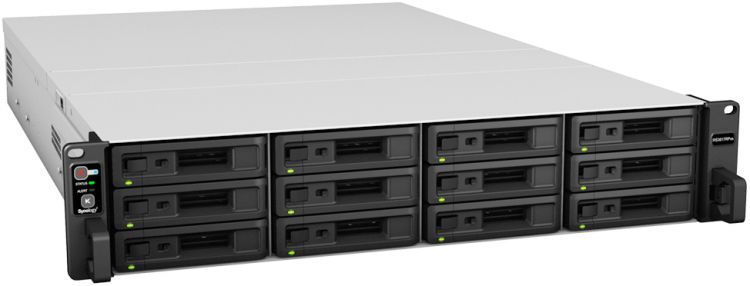 Сетевой RAID-накопитель Synology (Rack2U)/RAID0,1,10,5,6/up to12HotPlug SATA/2xUSB/2xInfB/4GigEth(+2xExpSlot)/iSCSI/2xIPcam(up to 75) RS3617RPXS RS3617RPXS