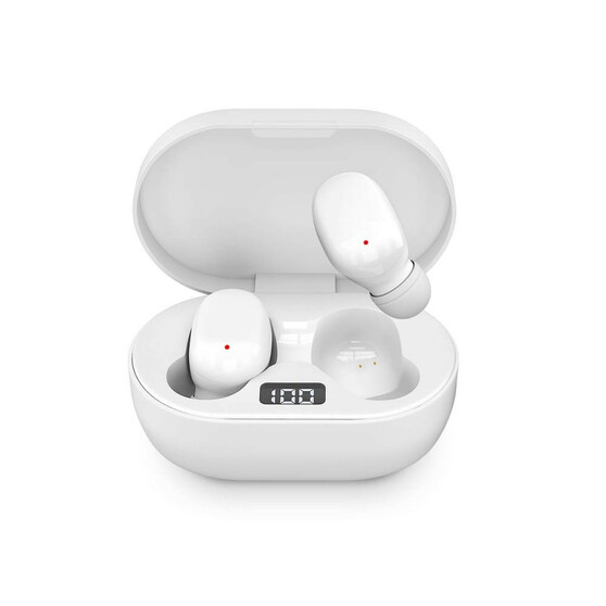 Наушники HIPER беспроводные TWS BRISE V2 White Bluetooth 5.0 Li-Pol 2x80мАч+300мАч, LCD, белый HTW-S1 HTW-S1