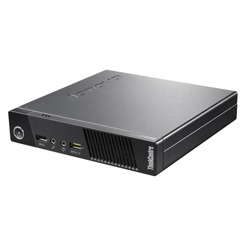 Персональный компьютер Lenovo ThinkCentre M53 Tiny slim Cel J1800 (2.41)/4Gb/500Gb 5.4k/HDG/Windows 8.1 64/Eth/черный 10DES00M00 10DES00M00