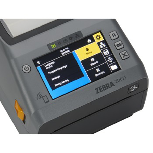 Принтер этикеток настольный Zebra ZD621R TT (74/300M) Color Touch LCD; 203 dpi, USB, USB Host, Ethernet, Serial, BTLE5, ROW, Dispenser (Peeler), RFID - UHF, EU and UK Cords, Swiss Font, EZPL ZD6A142-31EFR2EZ ZD6A142-31EFR2EZ #1