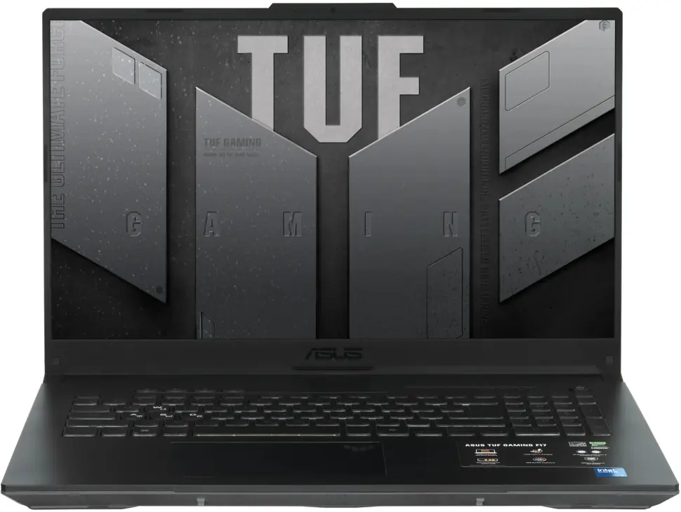 Ноутбук ASUS TUF Gaming F17 FX707VJ-HX015 17.3"/FHD/IPS/300N/144Hz/5 210H/16GB/SSD512GB/RTX 3050 6GB/Backlit/DOS/Mecha Gray 90NR0MY5-M000N0 90NR0MY5-M000N0