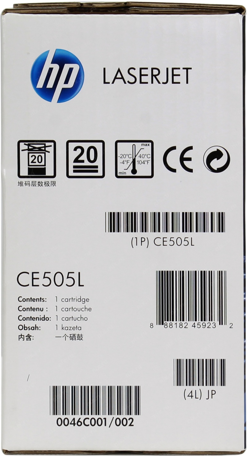 Тонер-картридж HP черный для HP LJ P2035/2055 (1000стр.) CE505L CE505L #2