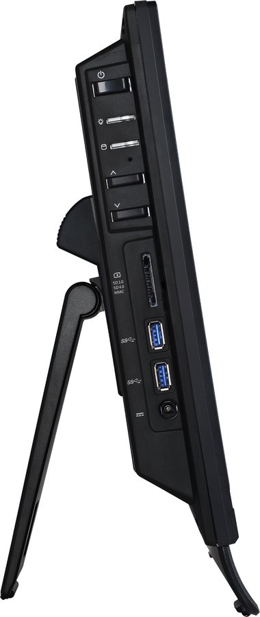 Моноблок MSI Pro 16T 10M-022XRU 15.6" HD Touch Cel 5205U (1.9) 4Gb SSD256Gb HDG CR noOS GbitEth WiFi BT 65W Cam черный 1366x768 9S6-A61811-093 9S6-A61811-093