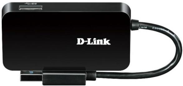 USB-концентратор D-Link  DUB-1341 4порт. черный DUB-1341/C2A DUB-1341/C2A