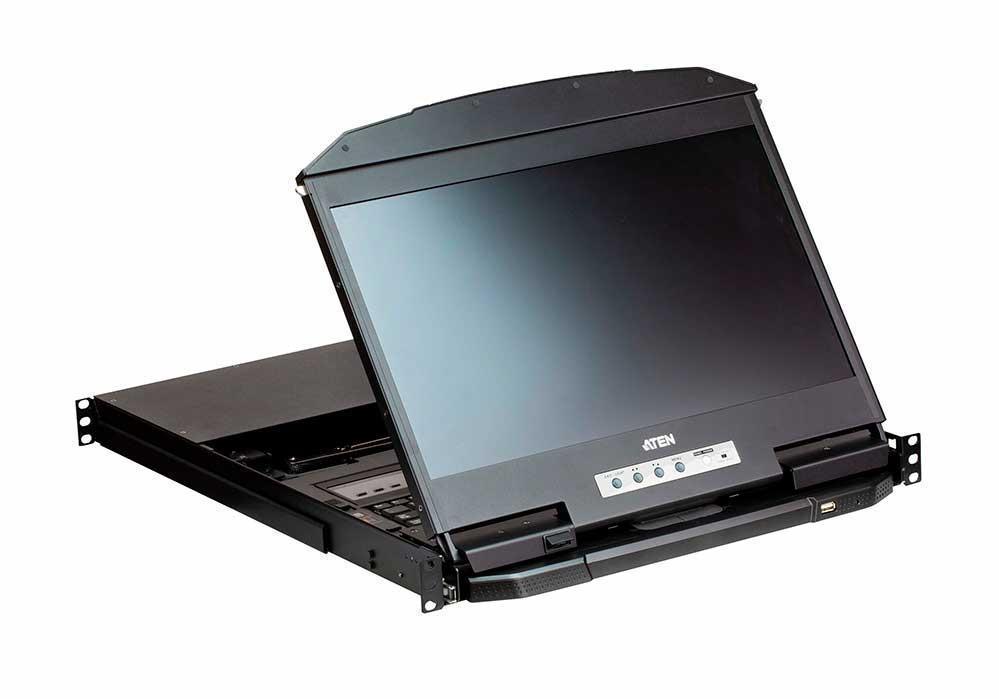 Консоль ATEN 18.5" 4-Port USB HDMI Multi-View Dual Rail WideScreen LCD KVM Switch CL3884NW-ATA-RG CL3884NW-ATA-RG
