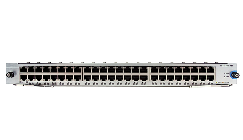 DGS-6600-48T D-Link  Модуль  с 48 портами 10/100/1000Base-T, DGS-6600-48T DGS-6600-48T
