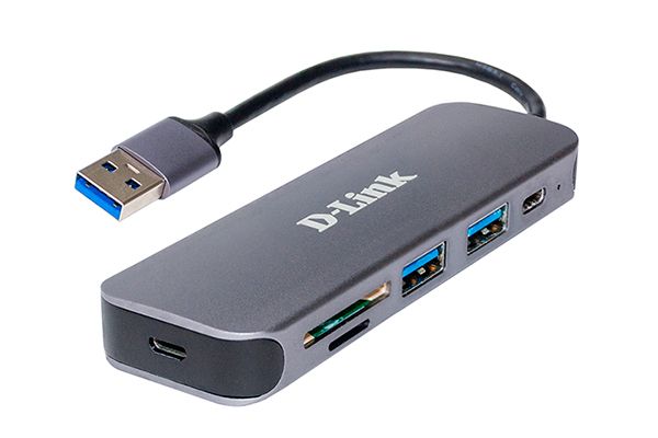 Концентратор D-Link 2-port USB 3.0, USB Type-C port, SD and microSD card slots Hub DUB-1325/A1A DUB-1325/A1A