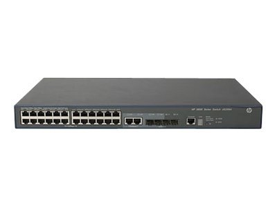 Коммутатор HPE 3600-24 v2 EI Switch (24x10/100 + 4xSFP, Managed L3, Stacking, 19' JG299A JG299A