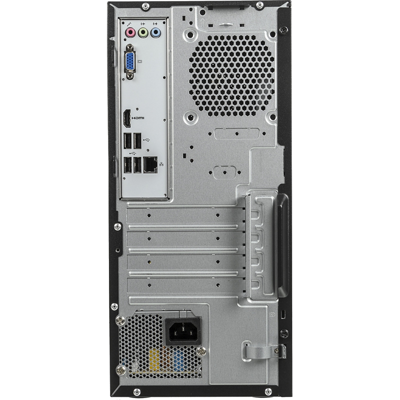 Персональный компьютер Acer Veriton ES2730G MT i3 8100 (3.6)/8Gb/SSD128Gb/UHDG 630/Windows 10 Home/GbitEth/180W/черный DT.VS2ER.018 DT.VS2ER.018
