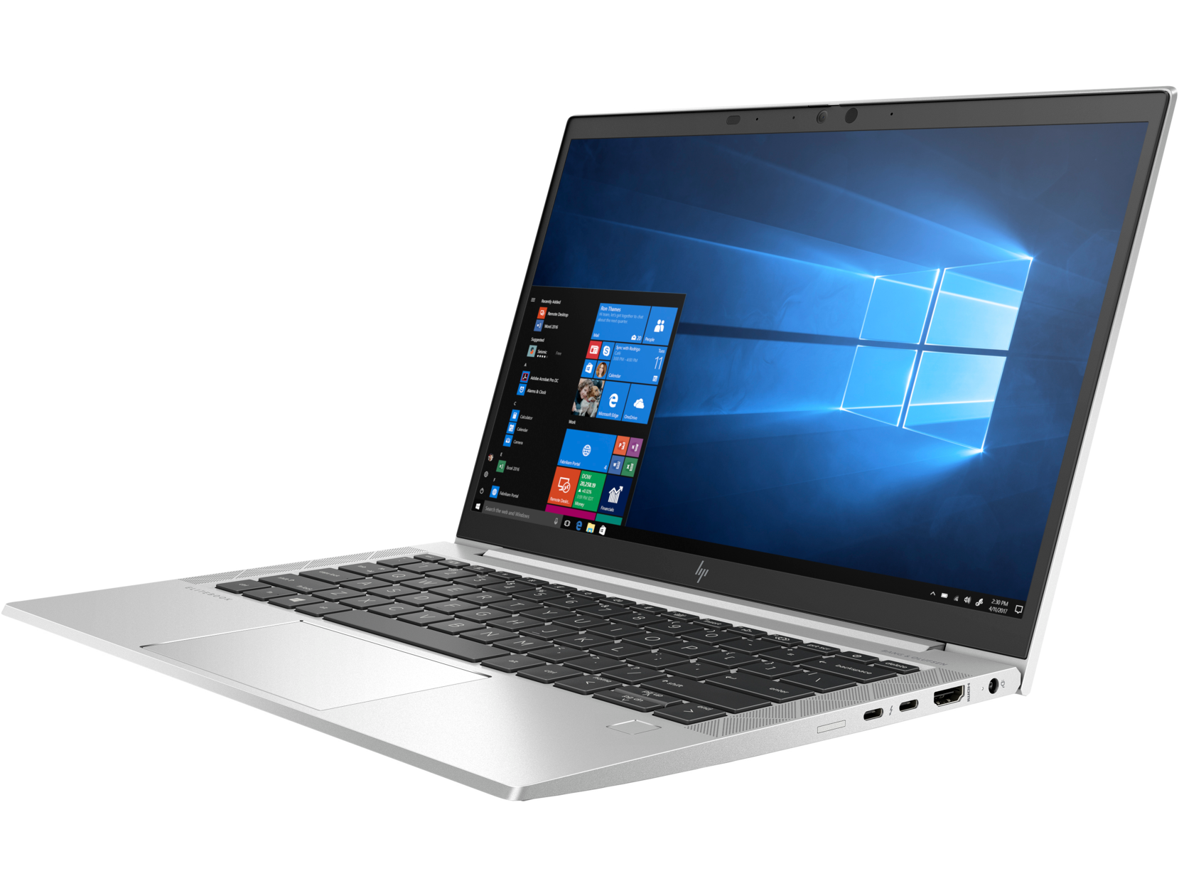 Ноутбук HP EliteBook 840 G7 Intel Core i7-10510U 1.8GHz,14" FHD (1920x1080) IPS IR AG,16Gb DDR4-2666MHz(2),512Gb SSD NVMe SED OPAL2,Al Case,53Wh,FPS,Kbd Backlit,1.33kg,Silver,3yw,Win10Pro 1J6D5EA 1J6D5EA