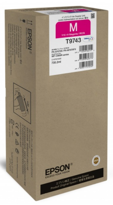 Картридж Epson WF-C869R XXL пурпурный C13T974300 C13T974300