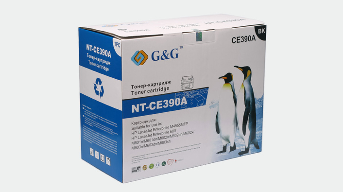 Тонер-картридж G&G для HP LaserJet Enterprise 600 M601n/dn,M602n/dn/x,M603n/dn/xh,M4555 (NT-CE390A) NT-CE390A
