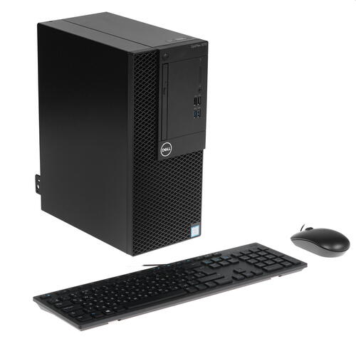 Персональный компьютер Dell Optiplex 3070 MT Core i3-9100 (3,6GHz) 8GB (1x8GB) DDR4 1TB (7200 rpm) Intel UHD 630 TPM,VGA,W10 Pro 1y NBD  3070-5505 3070-5505
